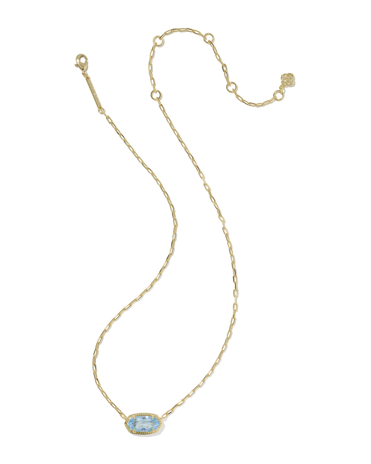 The Elisa Luxe Gold Short Pendant Necklace