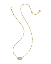 The Elisa Luxe Gold Short Pendant Necklace