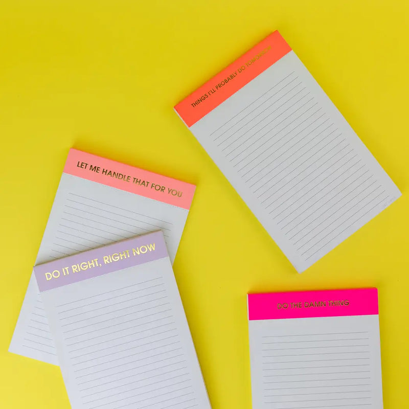 Things I'll Probably Do Tomorrow Notepad