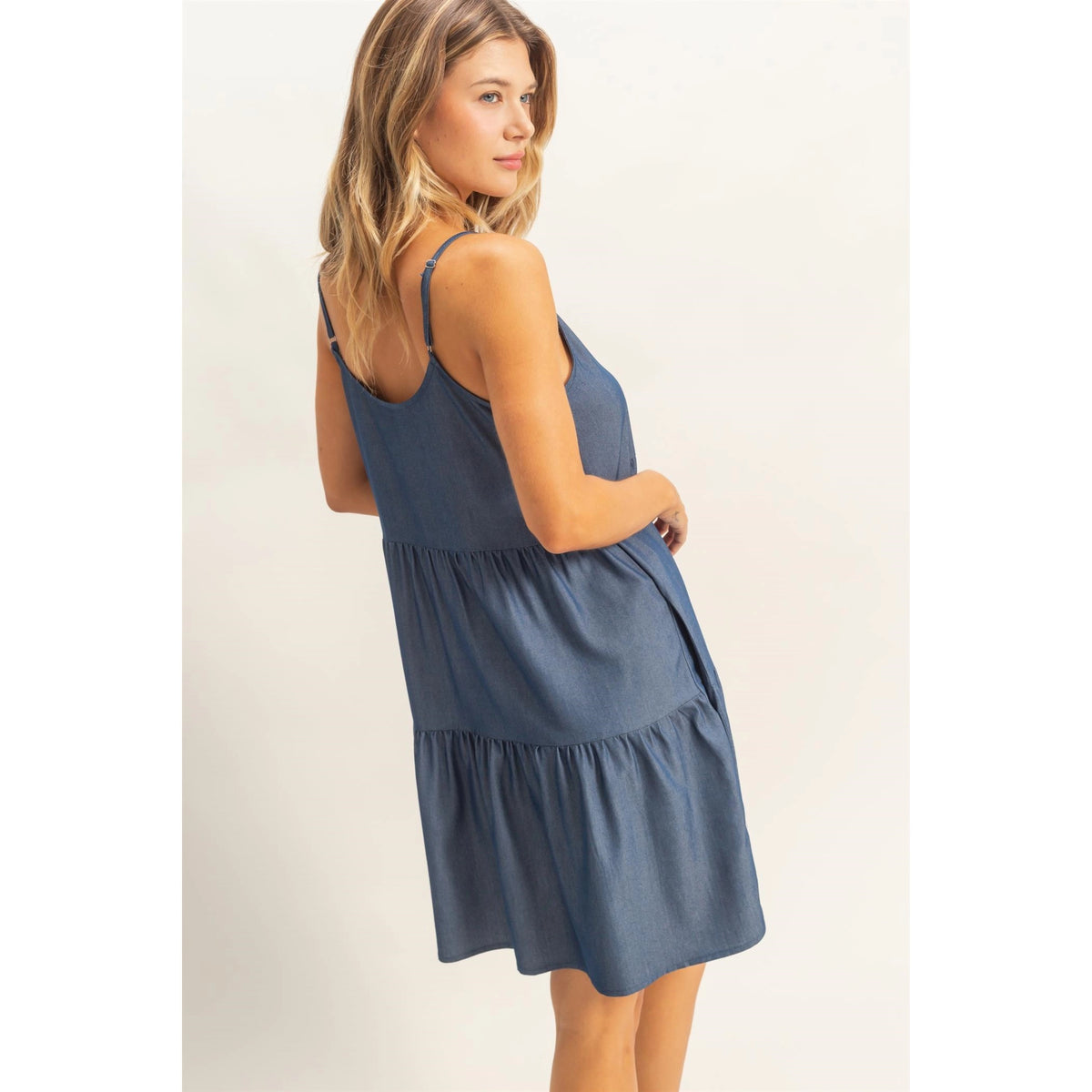 Tiered Spaghetti Strap Dress