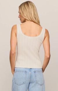 Lainey Pointelle Tank Cloud