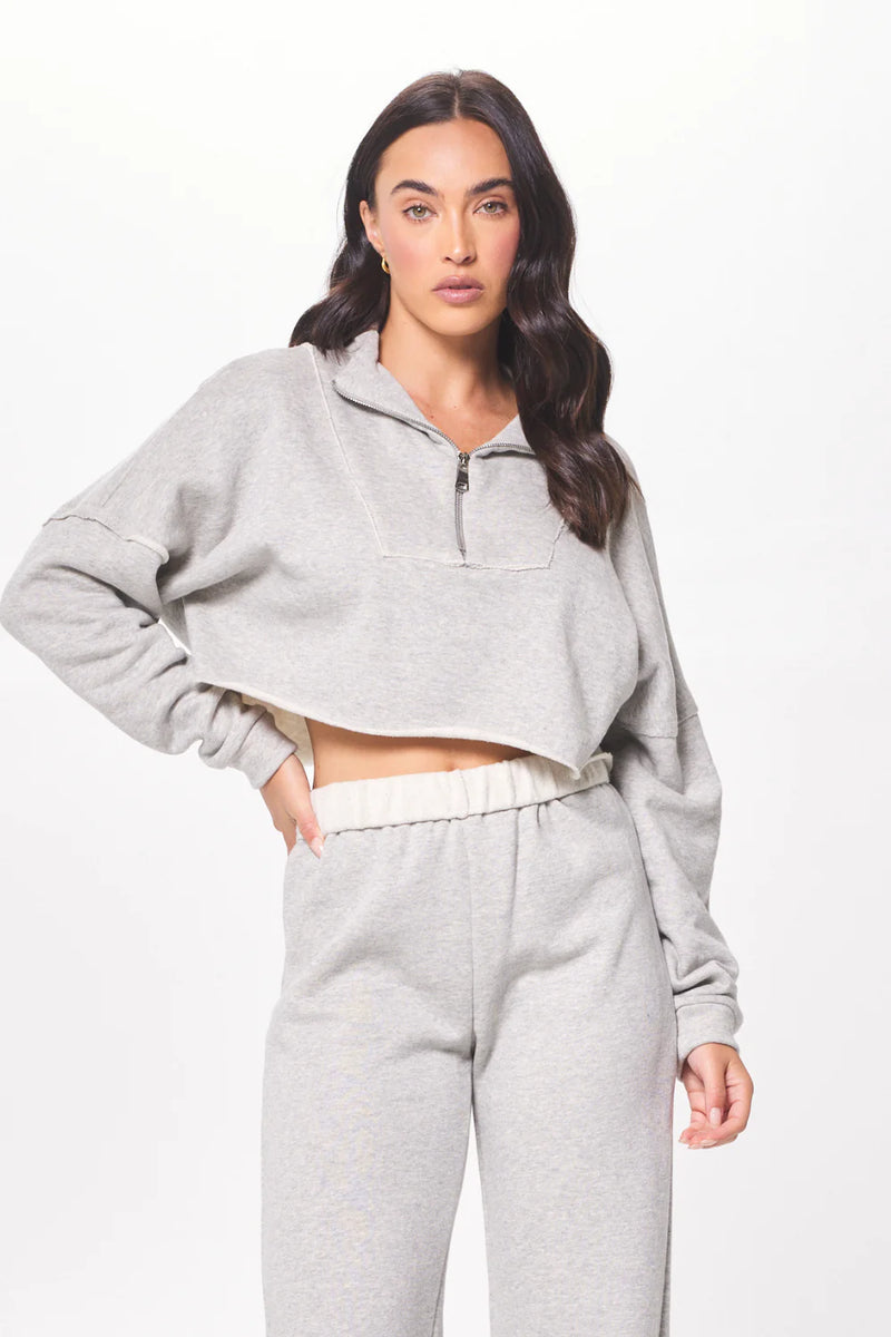 Hunter Grey Fleece Quartzer Zip