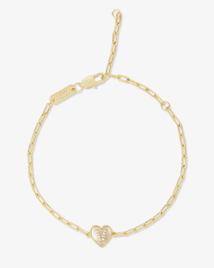 Baby Love Letters Heart Bracelet