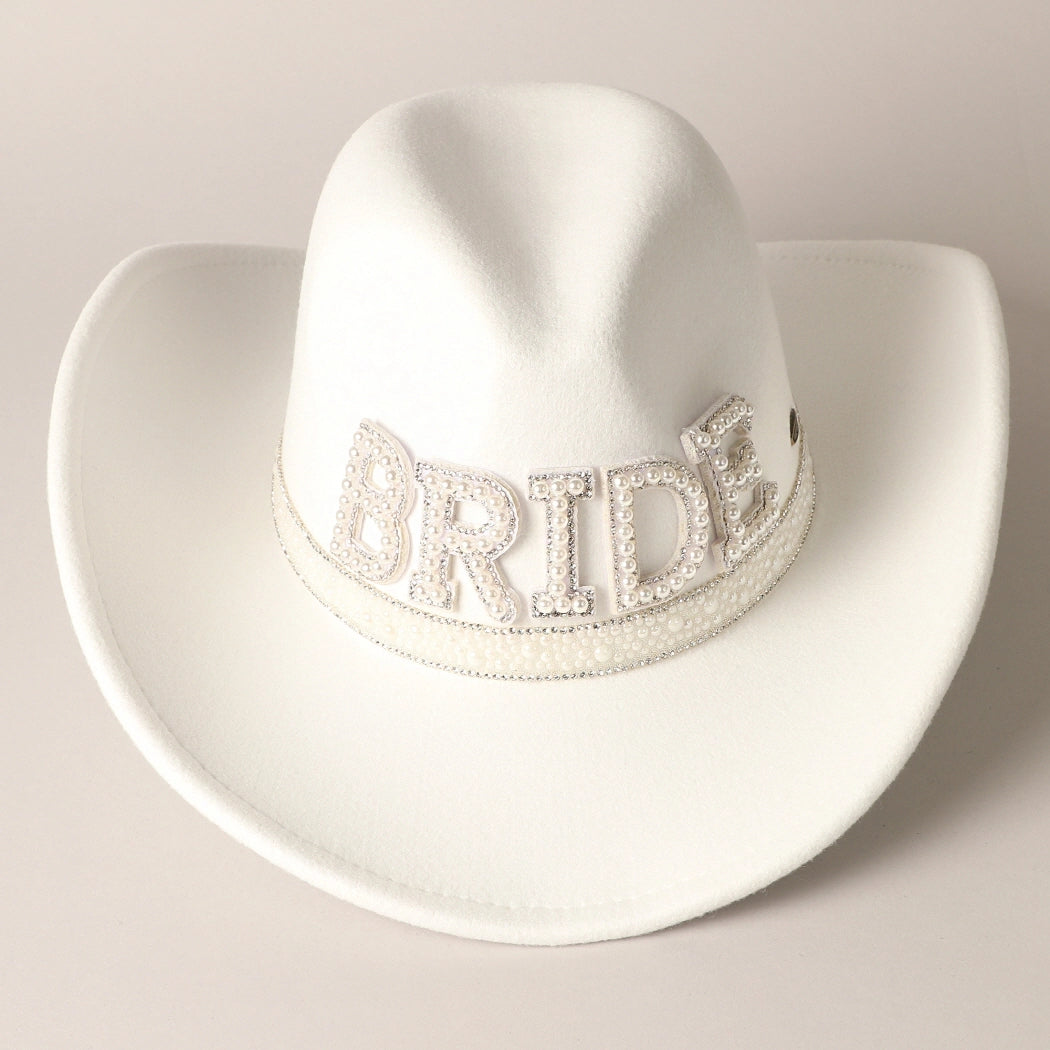 Bride Pearl Cowboy Hat