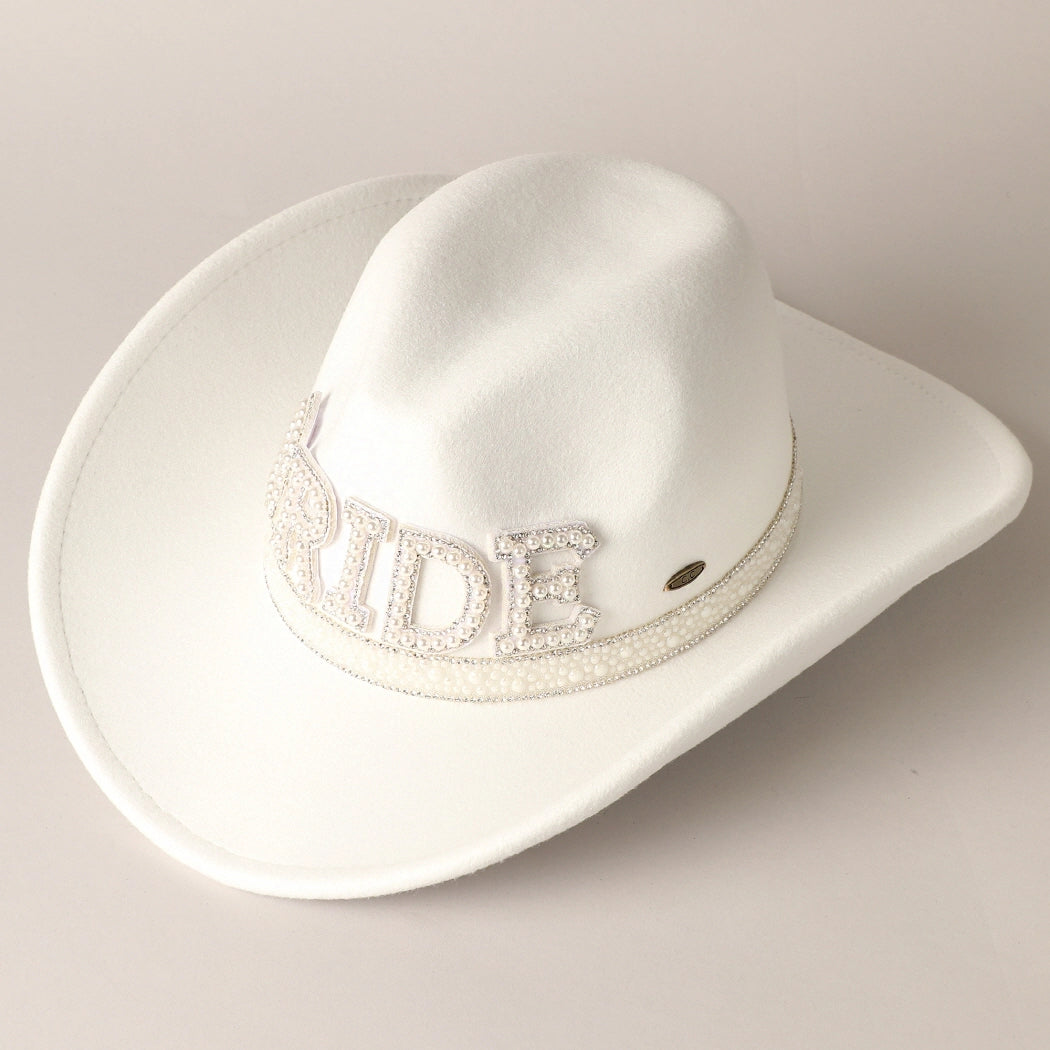 Bride Pearl Cowboy Hat