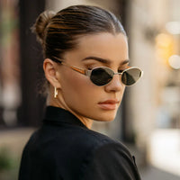 Verona Gold Green Sunglasses