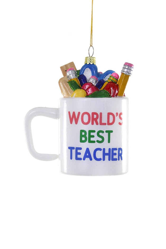 Worlds Best Teacher Ornament
