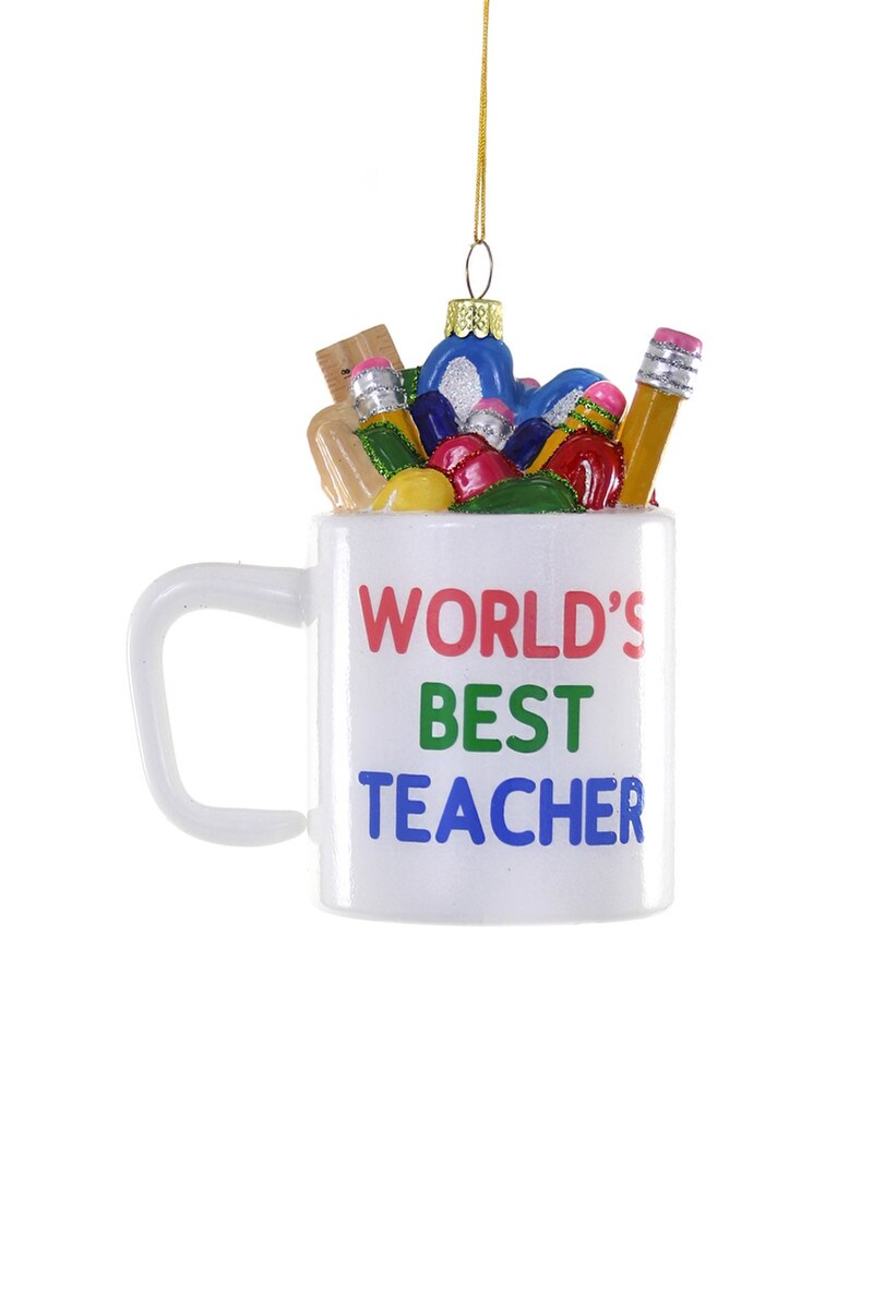 Worlds Best Teacher Ornament