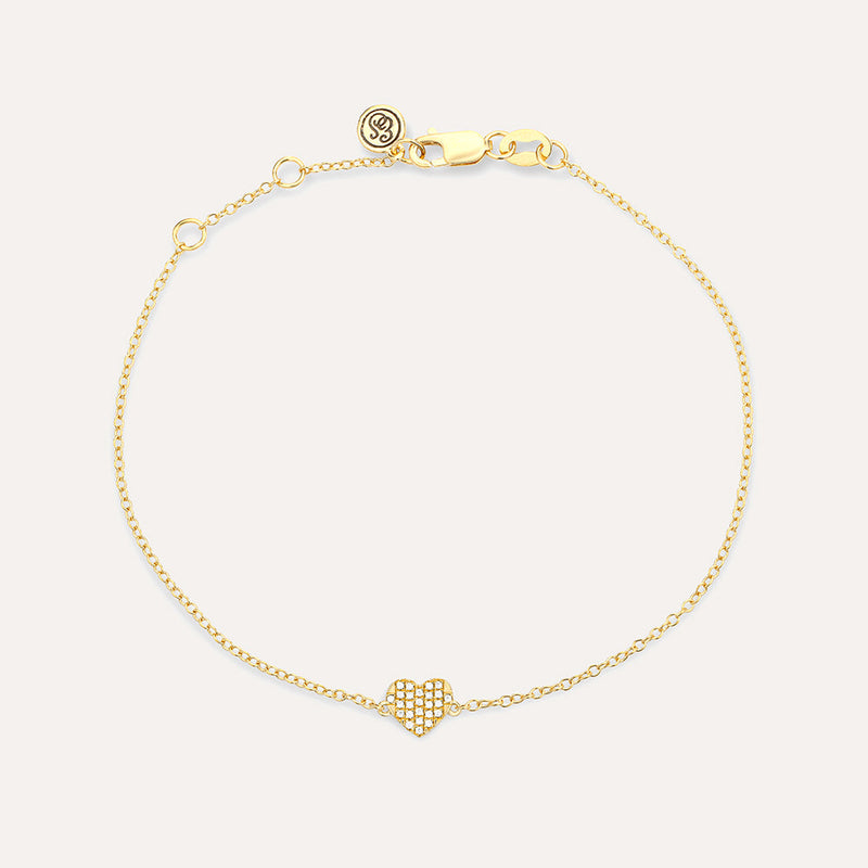 All Heart Chain Bracelet Gold