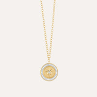 Your Own Path Compass Pendant Necklace Gold