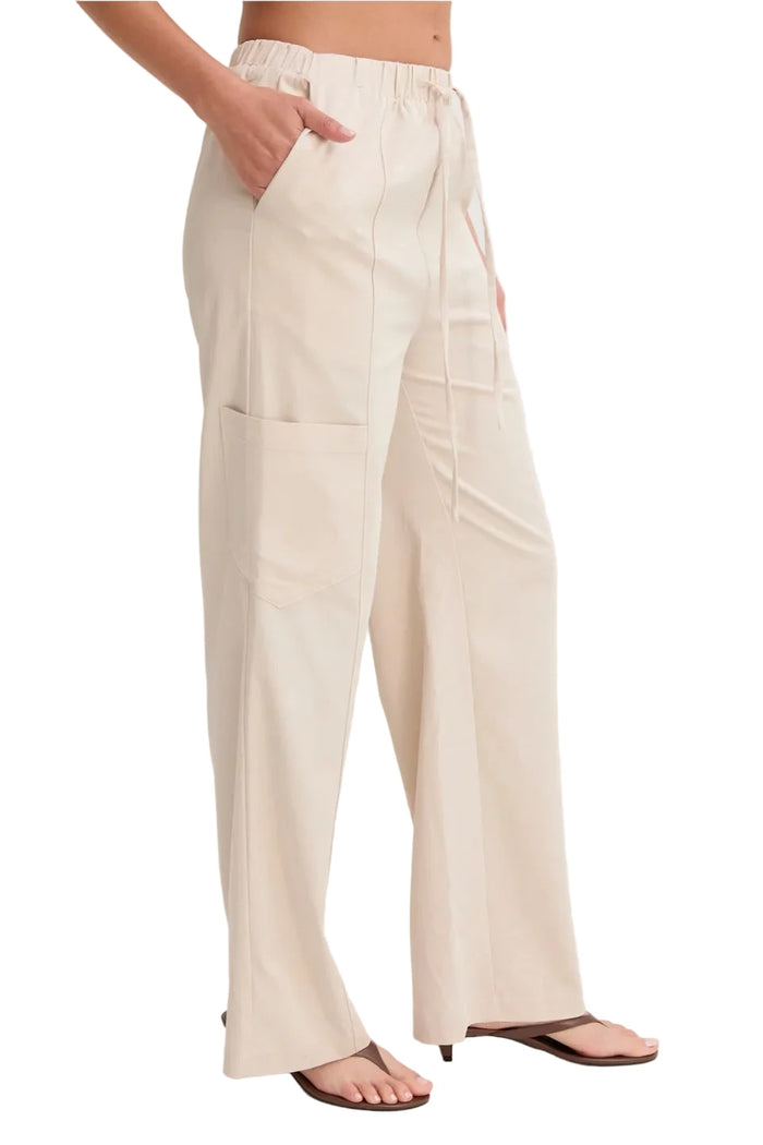 Willow Pull On Tencel Blend Pants Bone