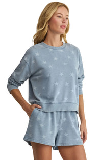 Written Stars Sweatshirt Ocean Air Indigo