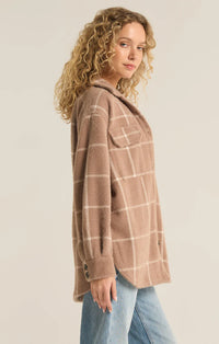 Plaid Tucker Jacket Heather Taupe