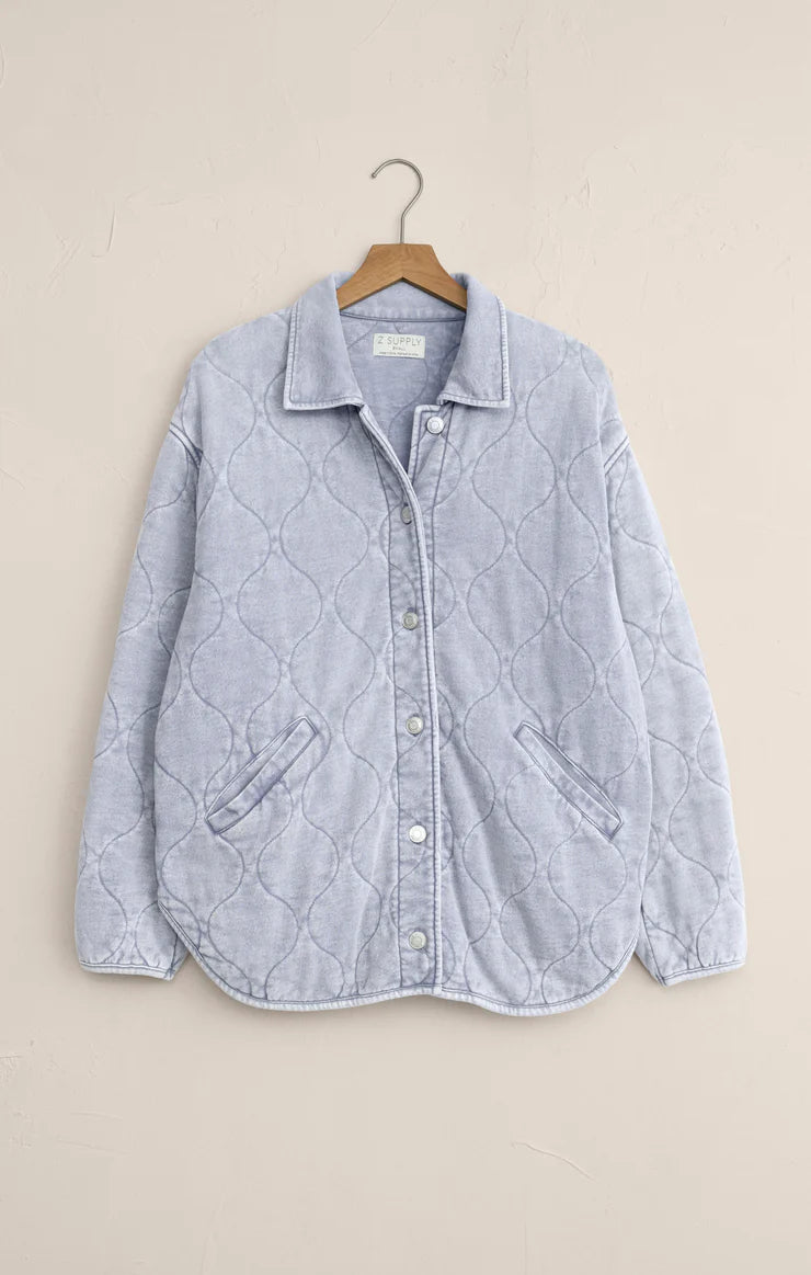 Boulder Knit Denim Jacket Washed Indigo