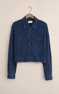 Heritage Knit Denim Jacket Indigo