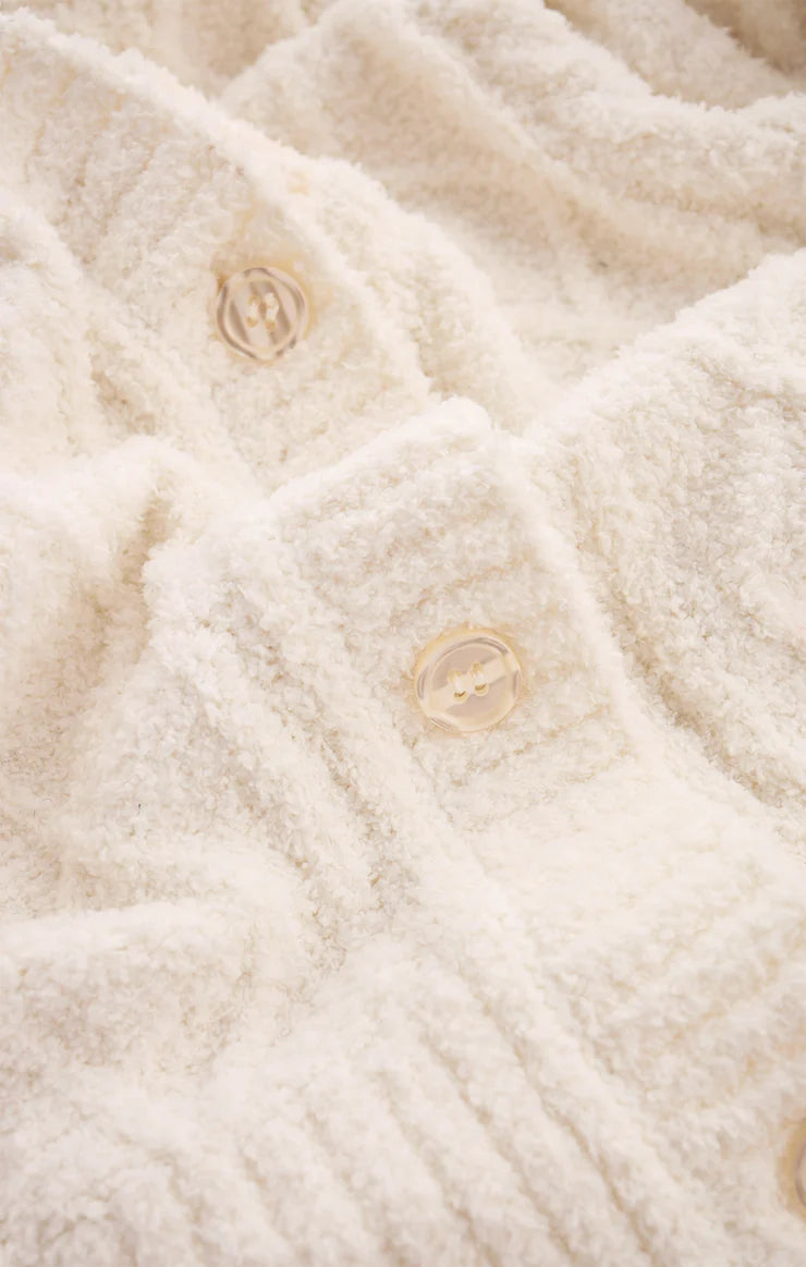 Elsa Cable Cardigan Vanilla Ice