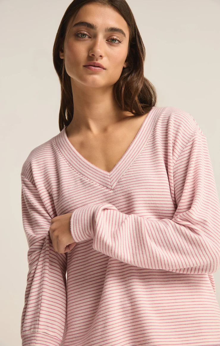 Stay Cozy Stripe Top