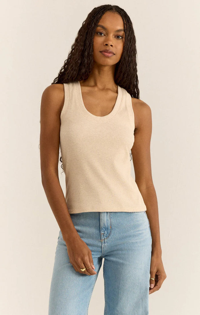 Sirena Rib Tank Oatmeal Heather