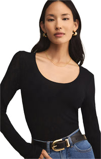 Tibi Scoop Mesh Sweater