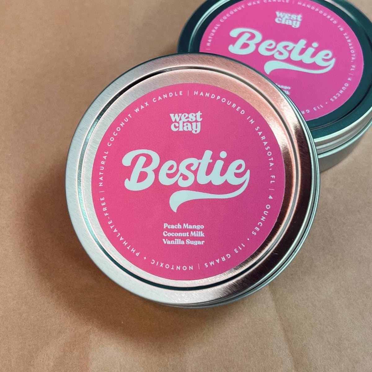 Bestie Tin Candle