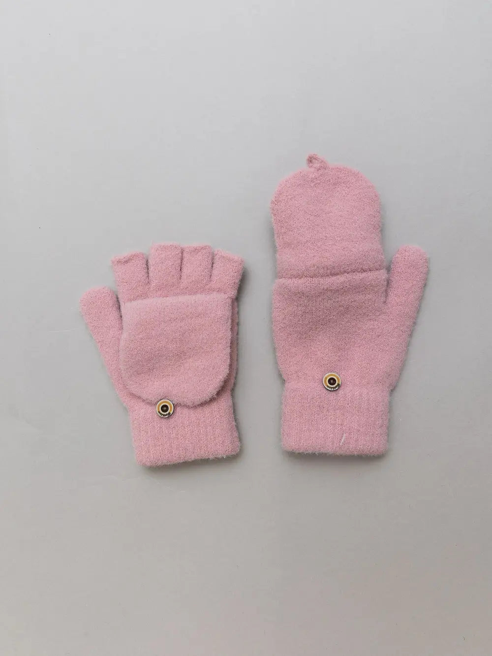 Winter Knit Convertible Fingerless Gloves