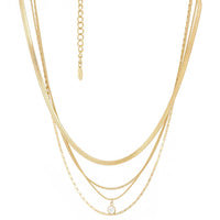 All the Chains 18k Gold Plated Layered Necklace