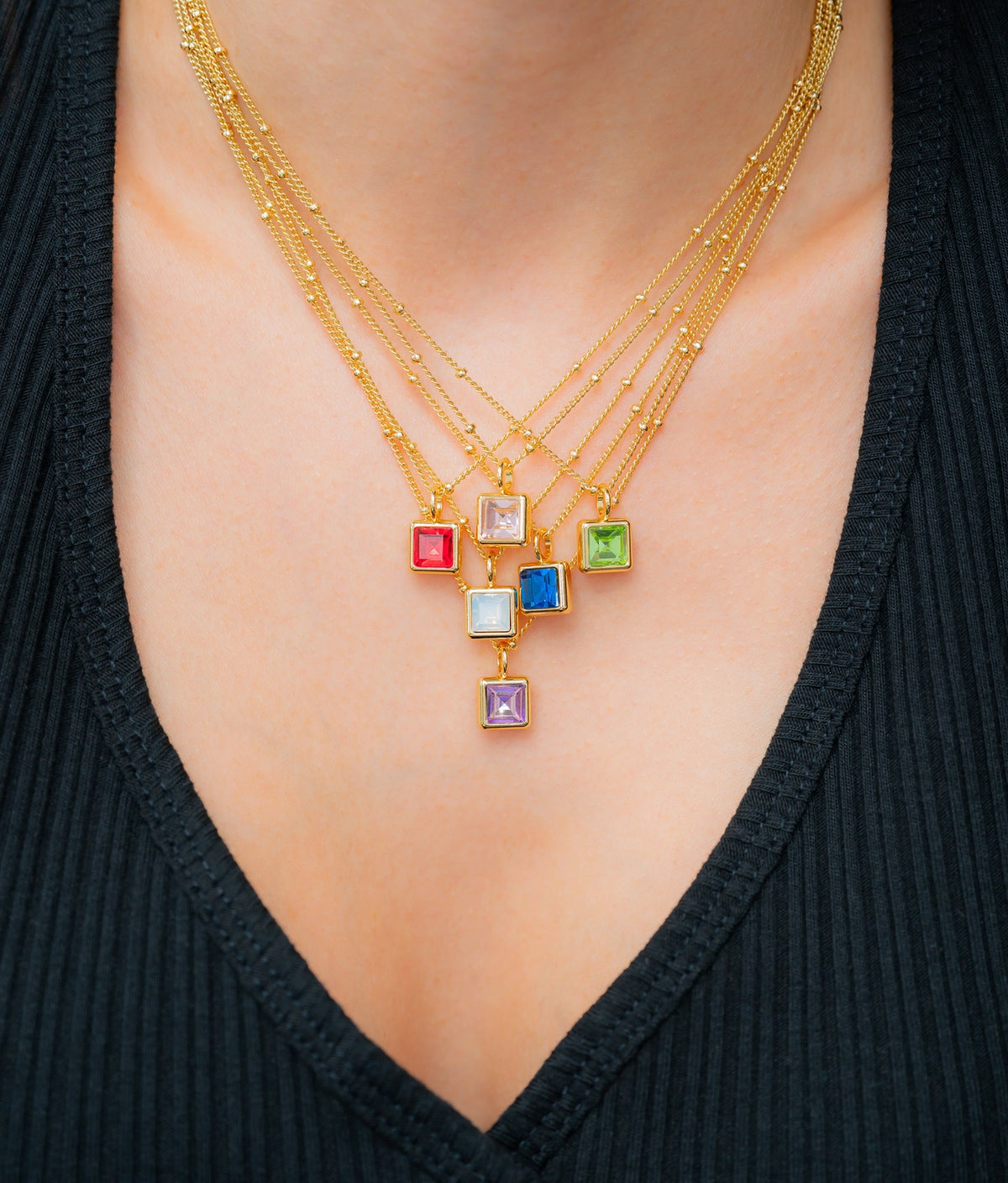 Birthstone Bottle Necklace