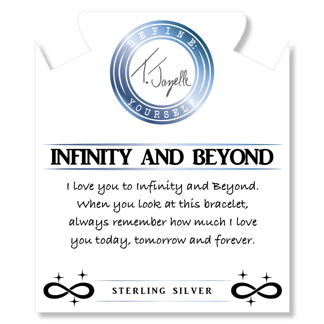Infinity and Beyond Black Moonstone Bracelet