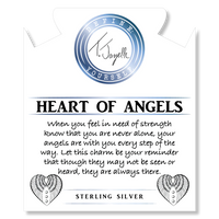 Blue Aventurine Angel Heart CZ Bracelet
