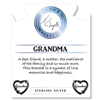 Heart Grandma Blue Calcite Bracelet