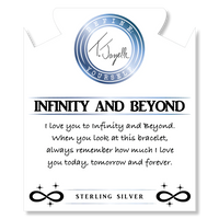 Infinity and Beyond Blue Quartzite Bracelet