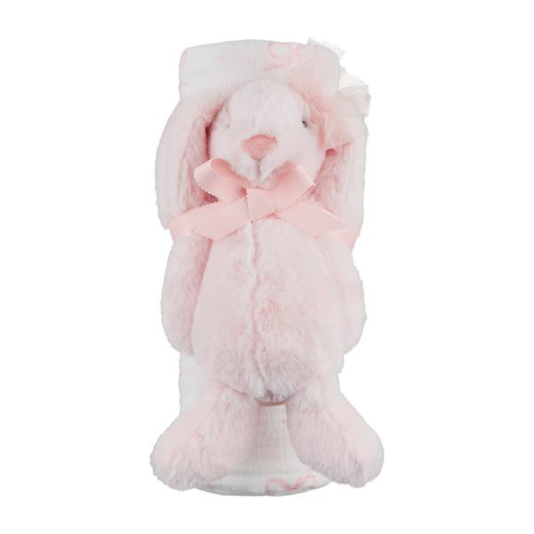 Bow Swaddle and Rattle