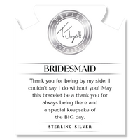 Bridesmaid Wedding White Moonstone Bracelelt
