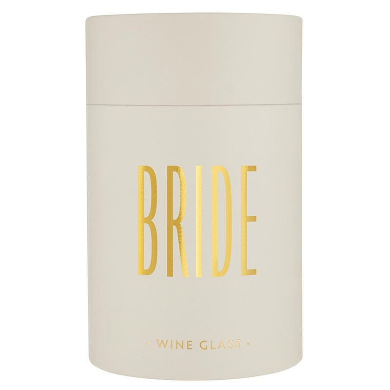 Stemless Wine Glass Bride