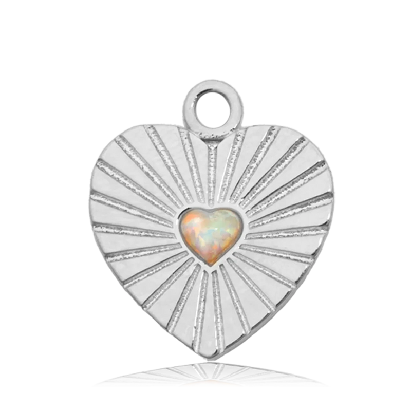 Heart Opal Celestine Bracelet