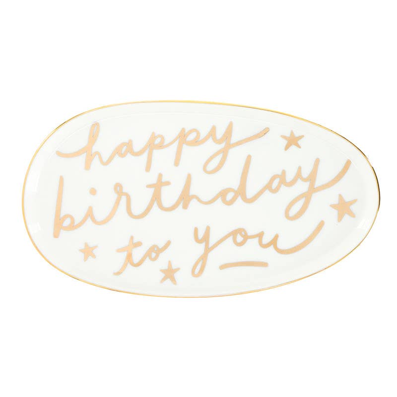 Ceramic Platter Happy Birthday To You