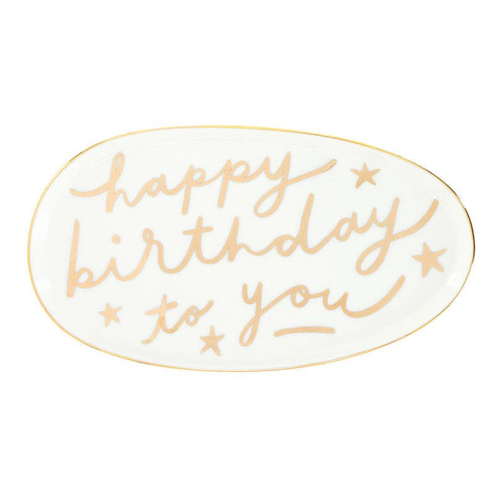Ceramic Platter Happy Birthday To You