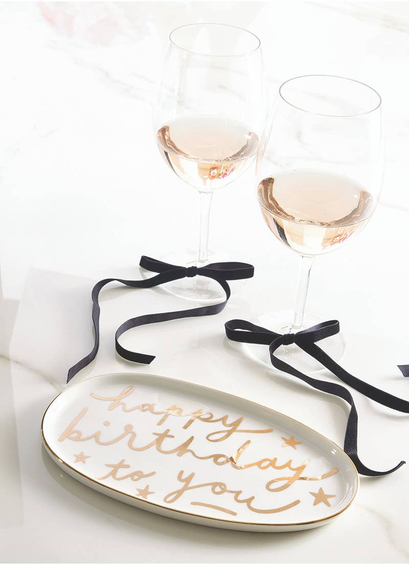 Ceramic Platter Happy Birthday To You