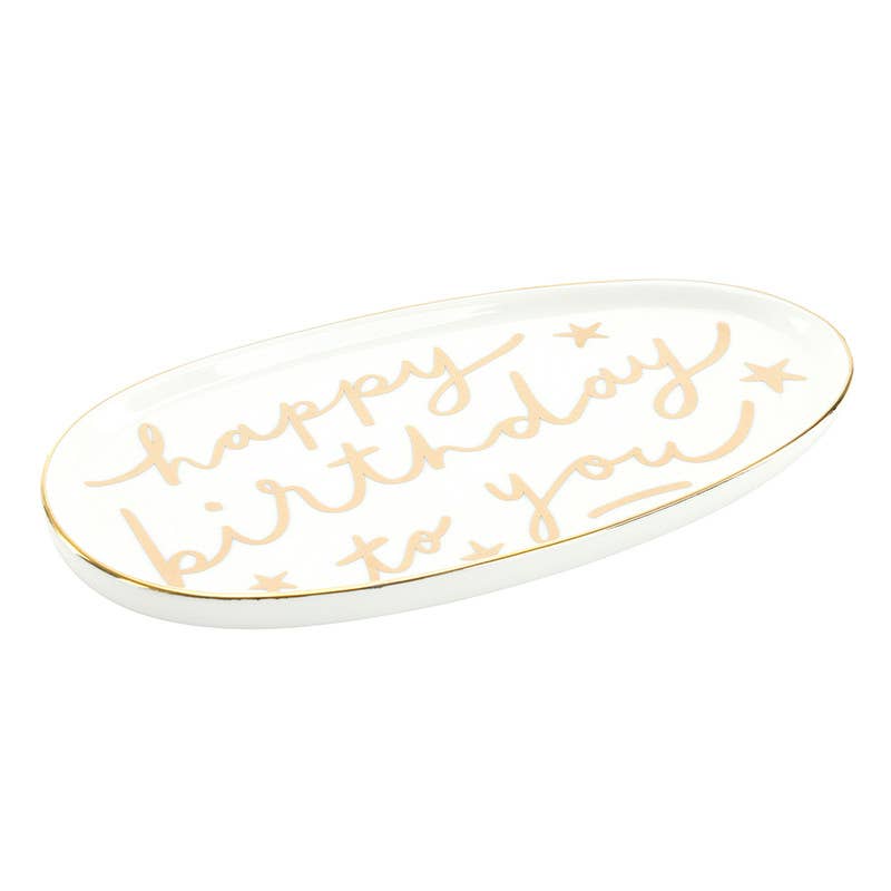 Ceramic Platter Happy Birthday To You