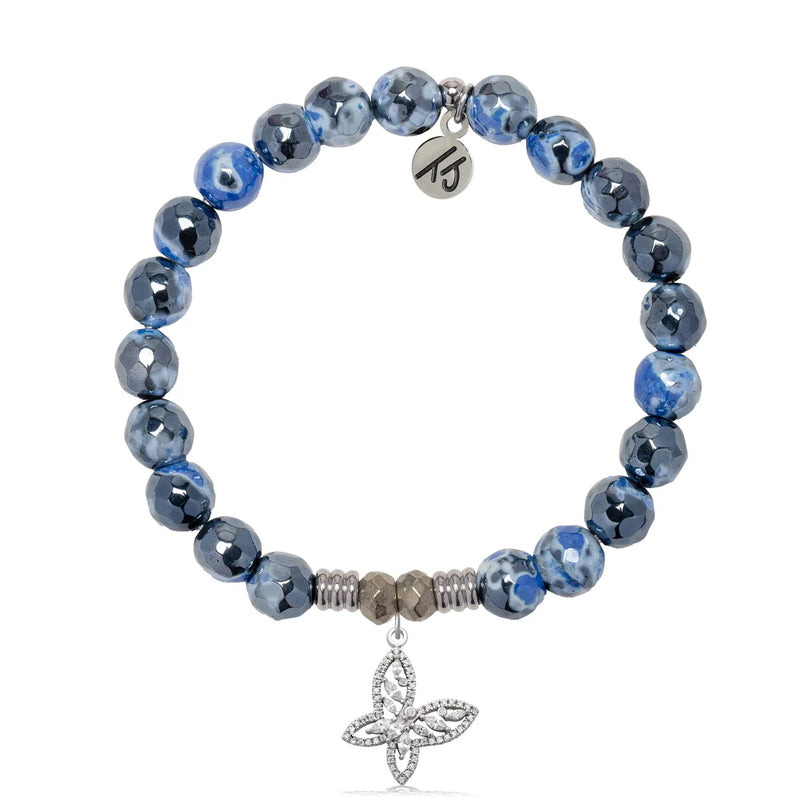 Denim Blue Agate Bracelet