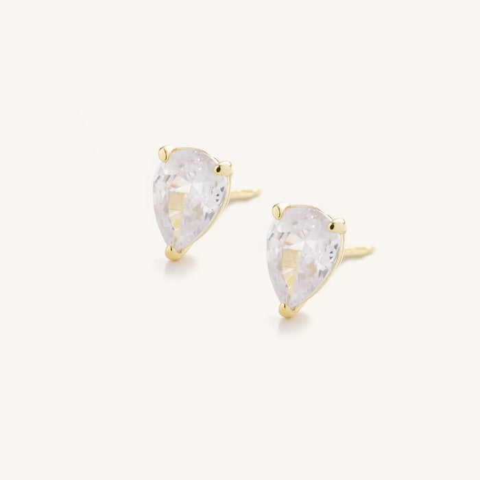 Emily Studs - Pear Cut