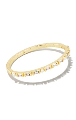 Gracie Gold Bangle Bracelet in White Mix