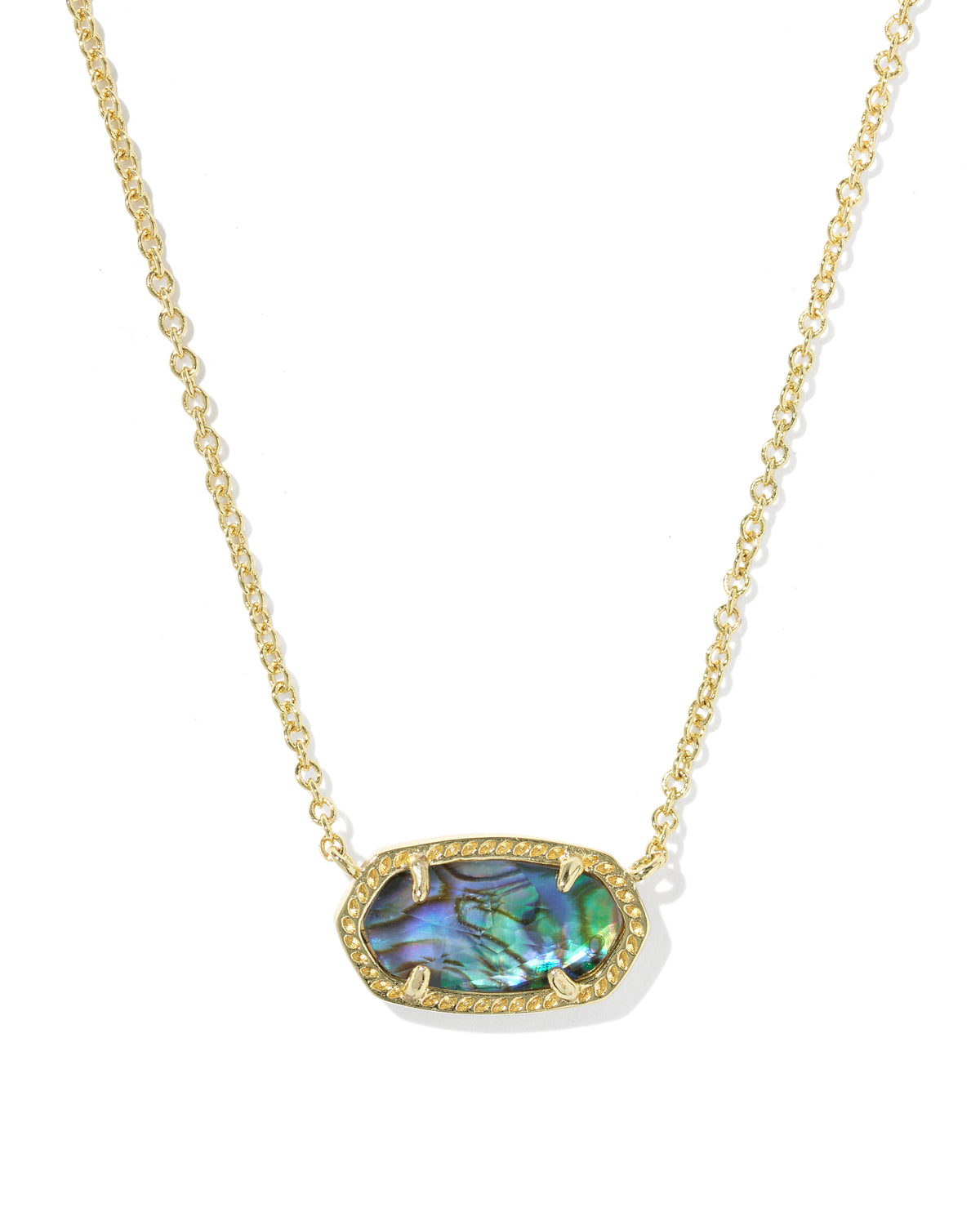 Elisa Pendant Necklace in Abalone Shell