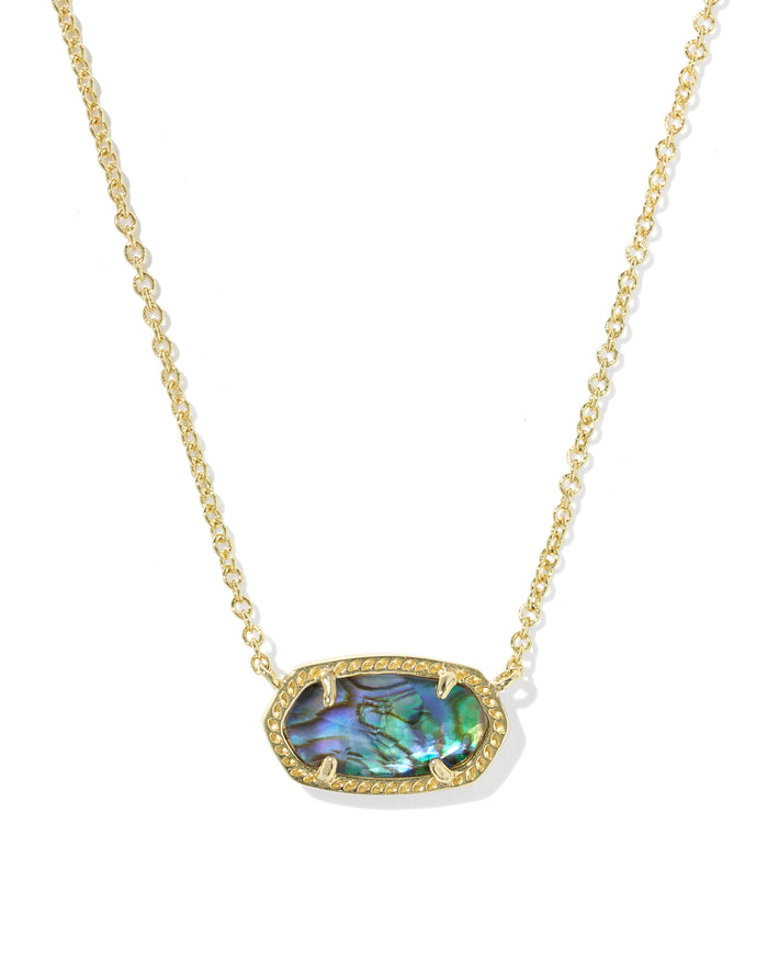 Elisa Pendant Necklace in Abalone Shell