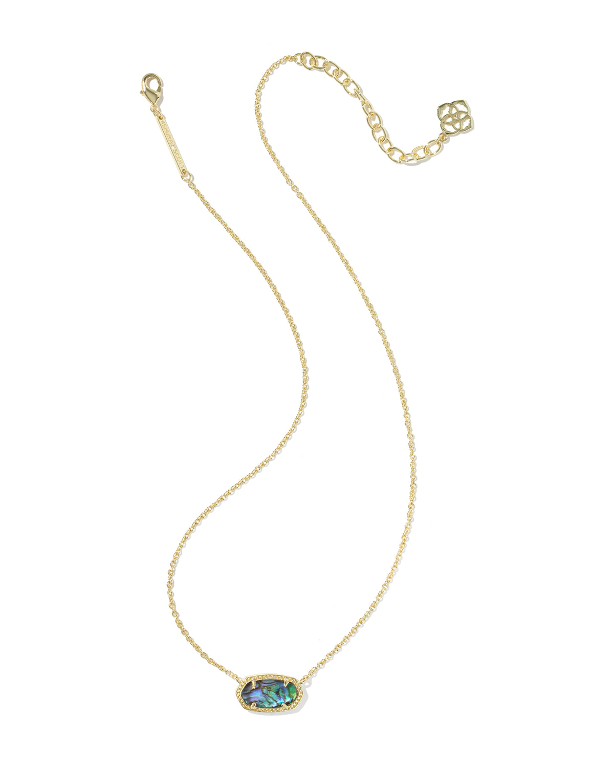 Elisa Pendant Necklace in Abalone Shell