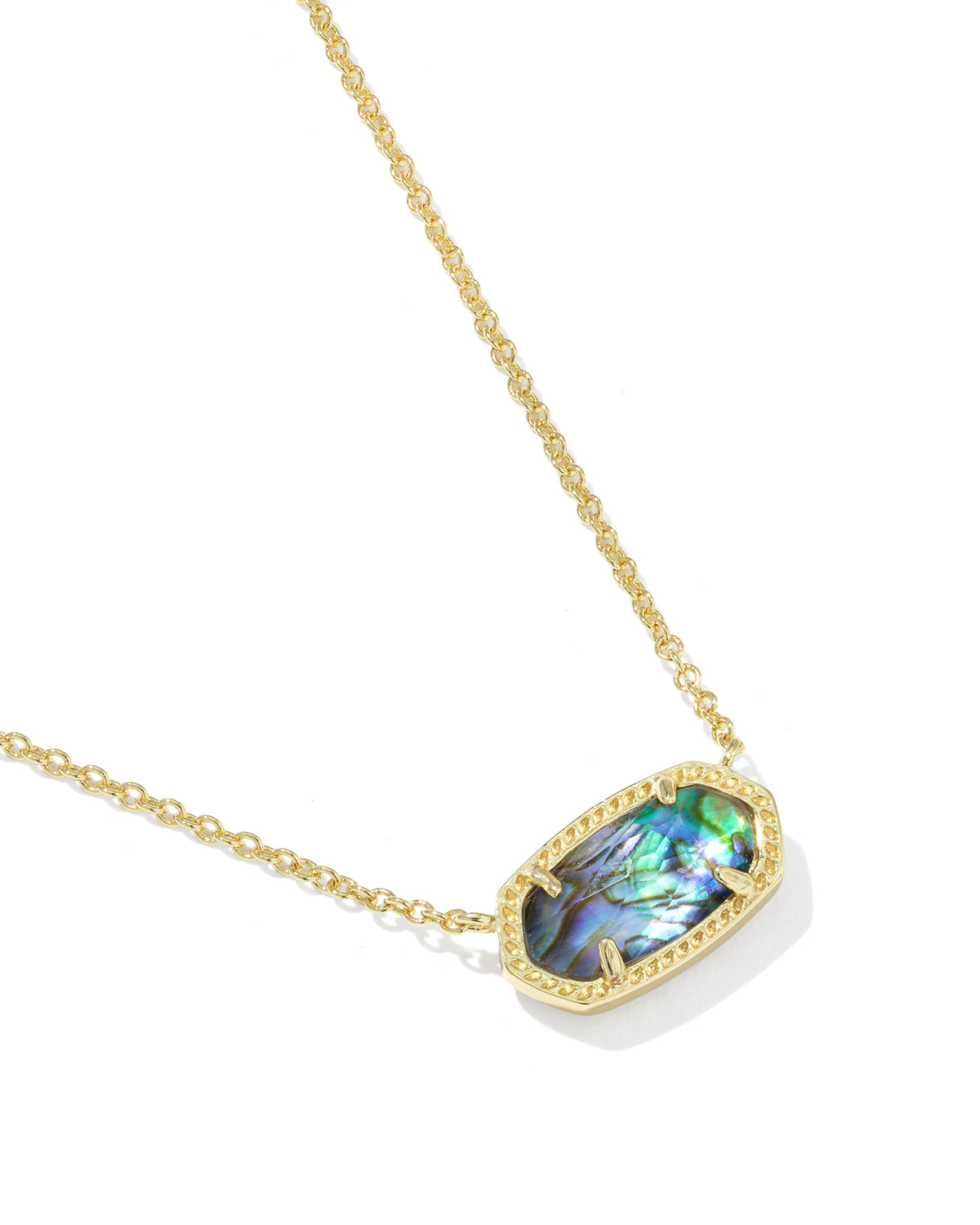 Elisa Pendant Necklace in Abalone Shell