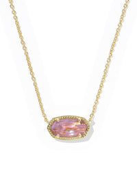 Elisa Pendant Necklace in Light Mauve Illusion