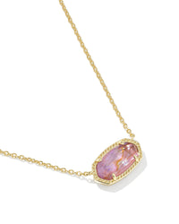 Elisa Pendant Necklace in Light Mauve Illusion
