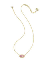 Elisa Pendant Necklace in Light Mauve Illusion