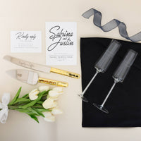 Engaged Toasting Flute Set